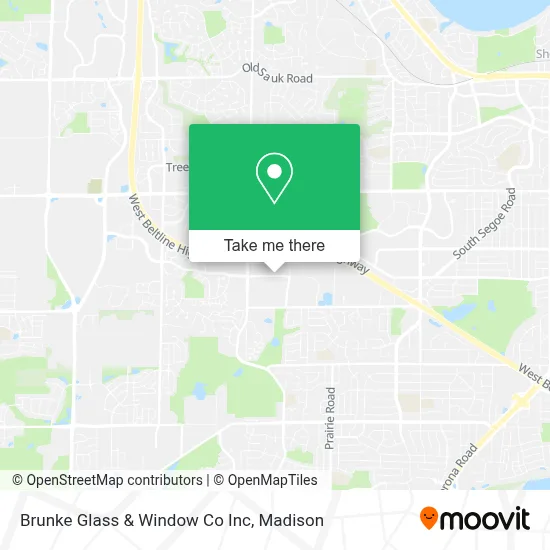 Brunke Glass & Window Co Inc map