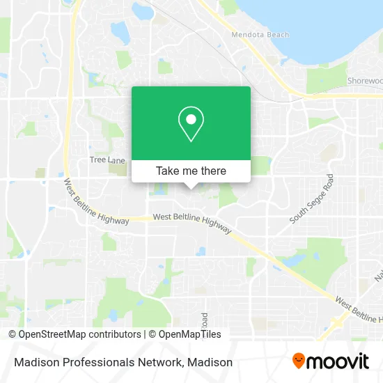 Mapa de Madison Professionals Network