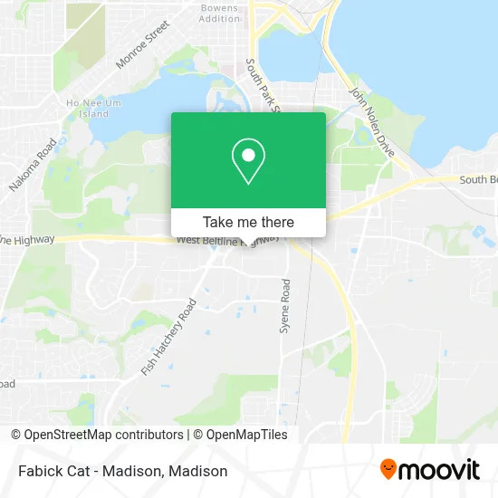 Fabick Cat - Madison map