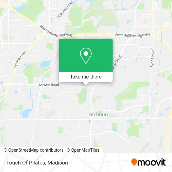 Touch Of Pilates map