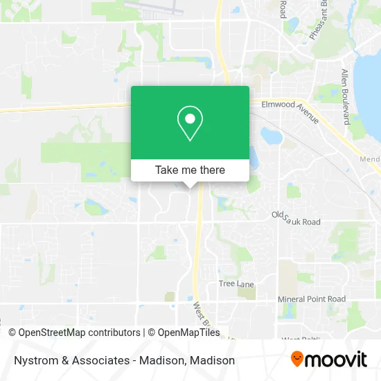Nystrom & Associates - Madison map