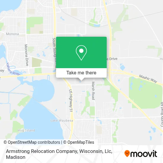 Armstrong Relocation Company, Wisconsin, Llc map