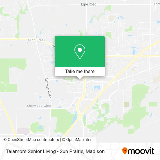 Talamore Senior Living - Sun Prairie map