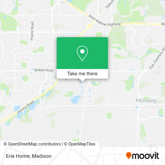 Erie Home map