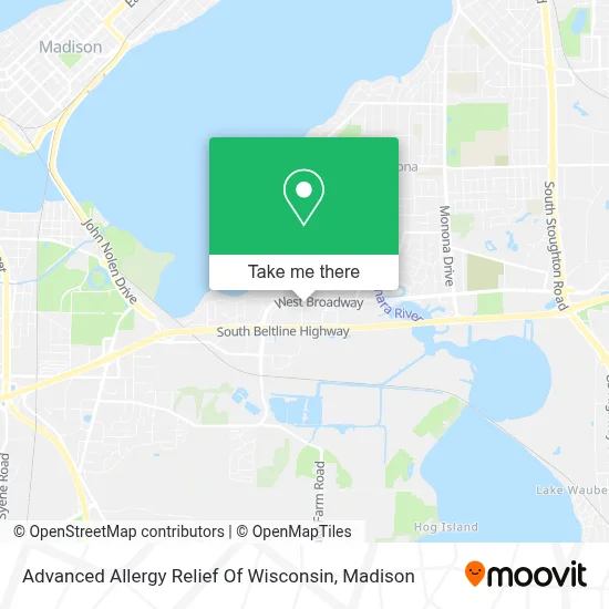 Advanced Allergy Relief Of Wisconsin map