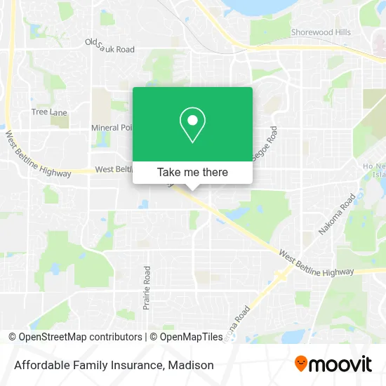 Affordable Family Insurance map