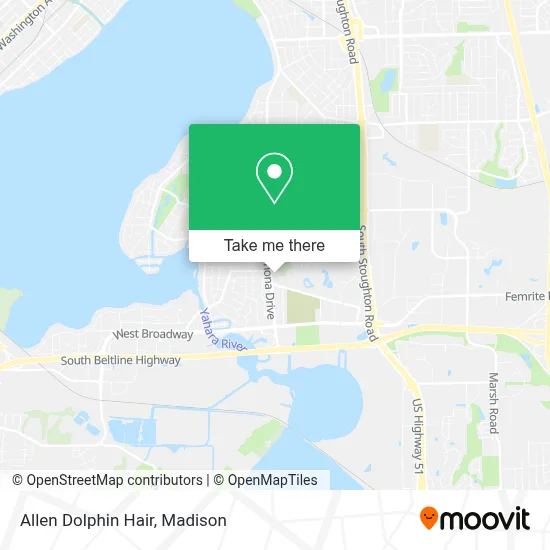 Allen Dolphin Hair map
