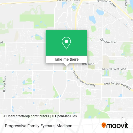 Progressive Family Eyecare map