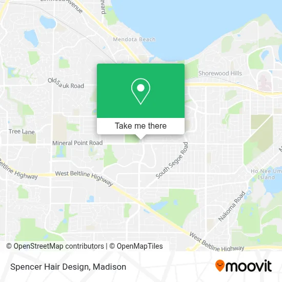 Spencer Hair Design map