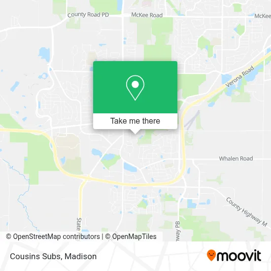 Cousins Subs map