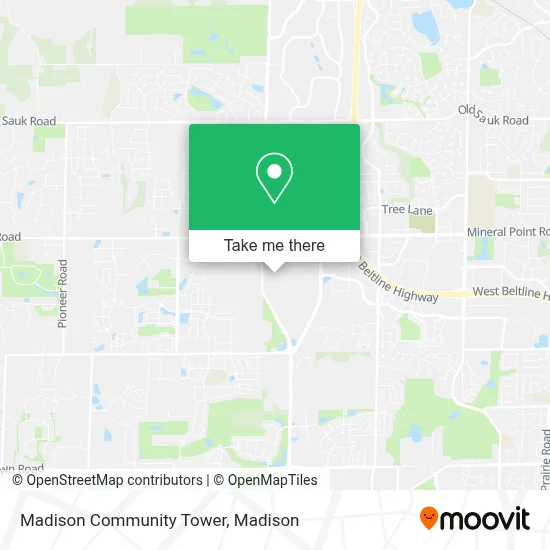 Madison Community Tower map