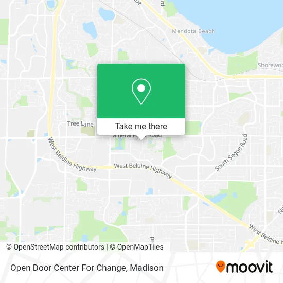 Open Door Center For Change map