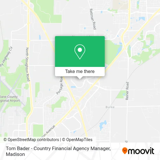 Tom Bader - Country Financial Agency Manager map