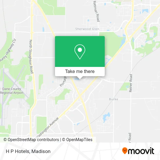 H P Hotels map