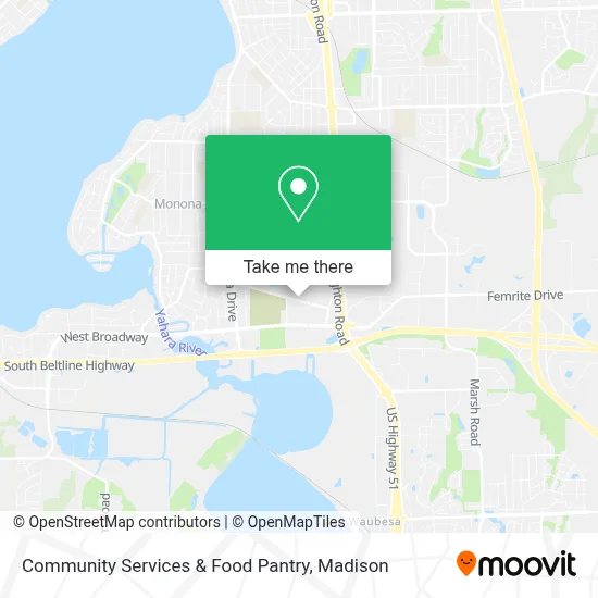 Community Services & Food Pantry map