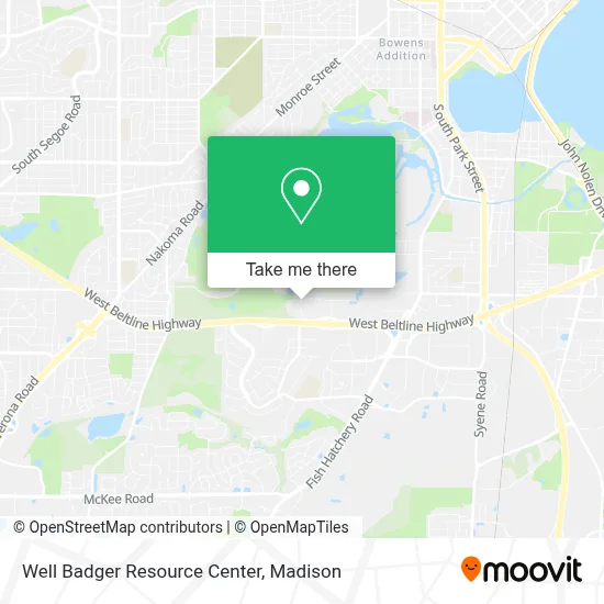 Well Badger Resource Center map
