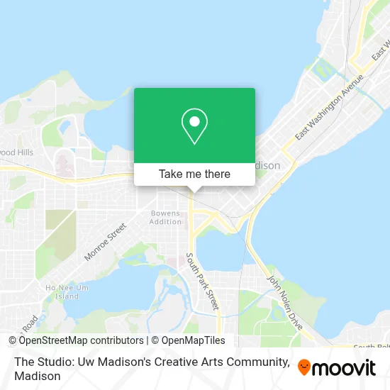 The Studio: Uw Madison's Creative Arts Community map