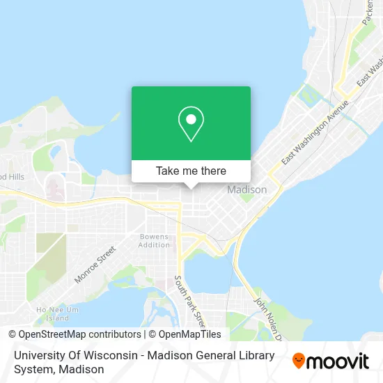 University Of Wisconsin - Madison General Library System map