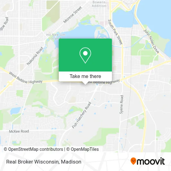 Real Broker Wisconsin map