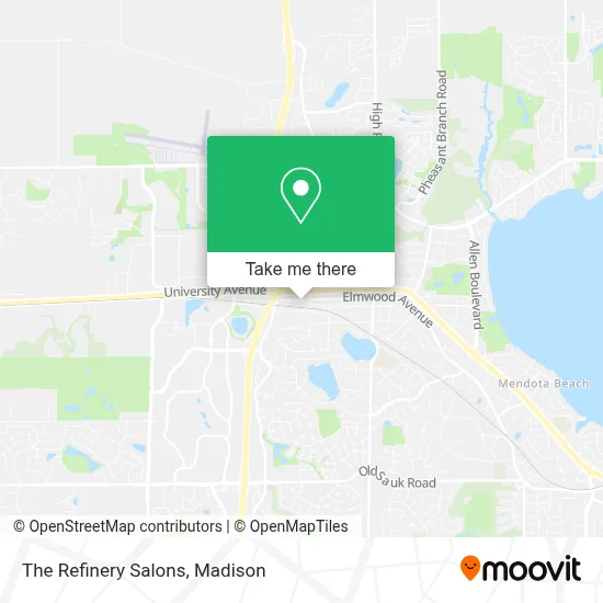 The Refinery Salons map