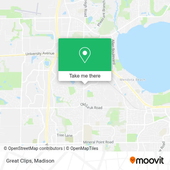 Great Clips map