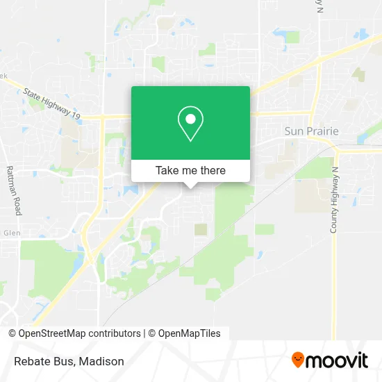 Rebate Bus map