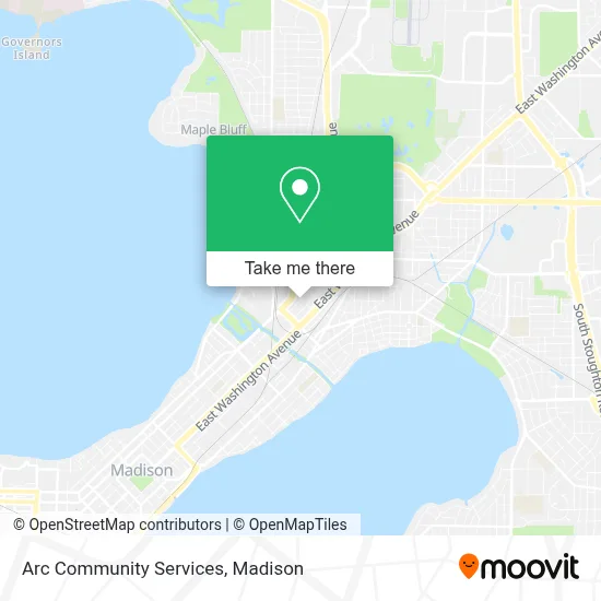 Arc Community Services map