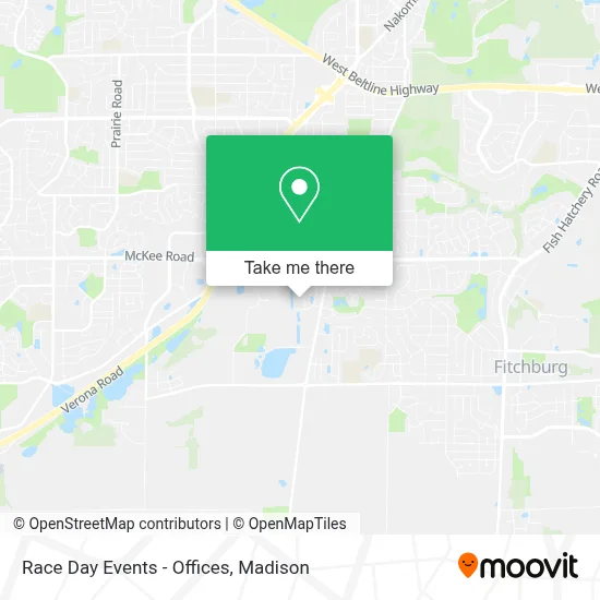 Race Day Events - Offices map