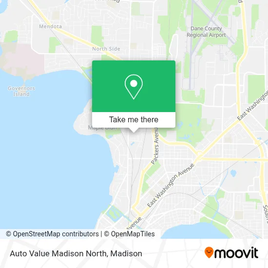 Auto Value Madison North map