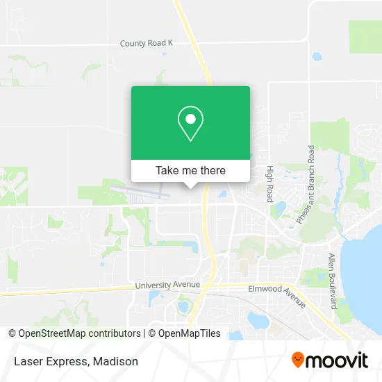 Laser Express map