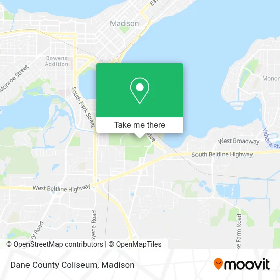 Dane County Coliseum map