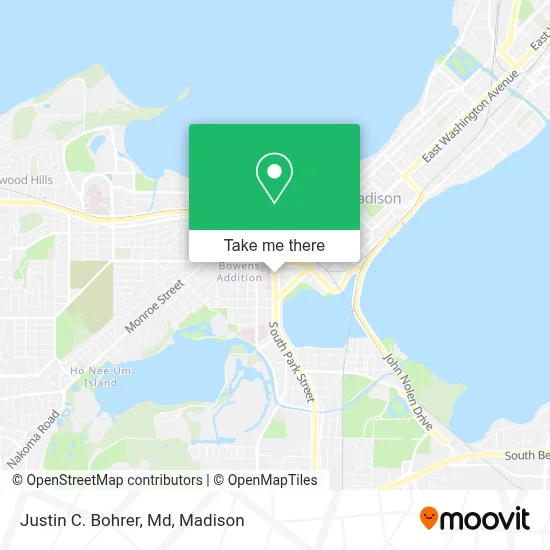 Justin C. Bohrer, Md map