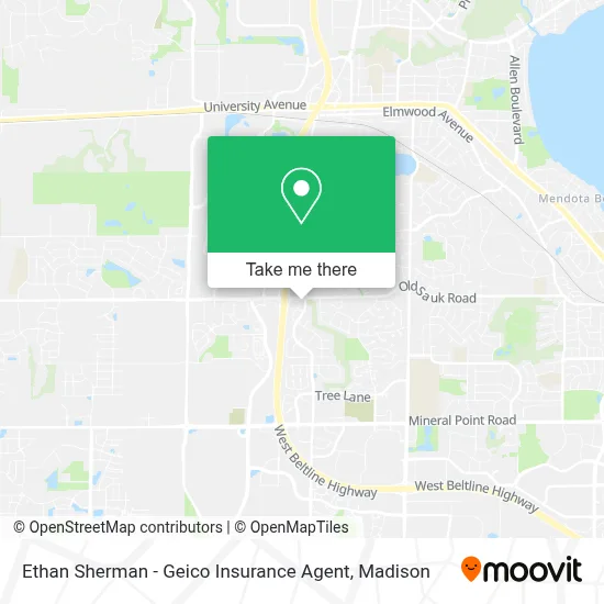 Ethan Sherman - Geico Insurance Agent map