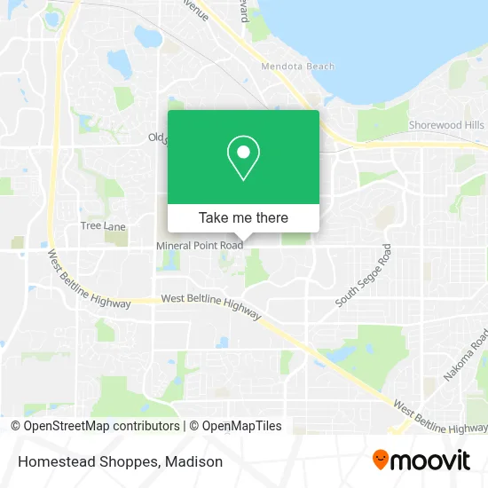 Homestead Shoppes map