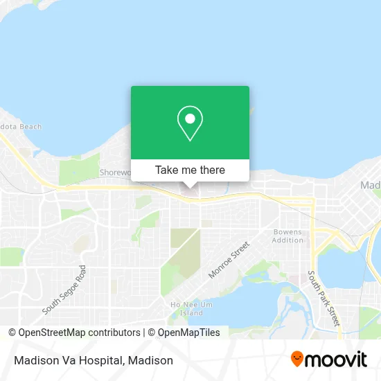 Madison Va Hospital map