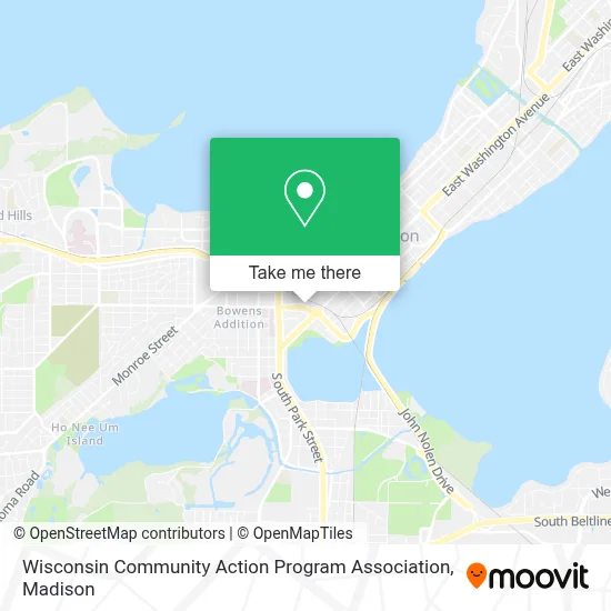 Wisconsin Community Action Program Association map