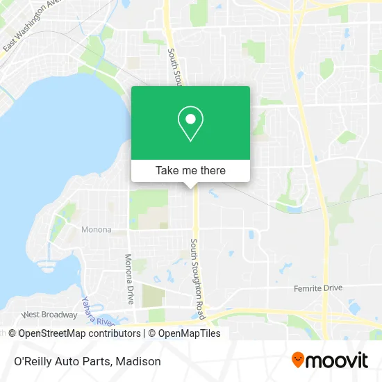O'Reilly Auto Parts map