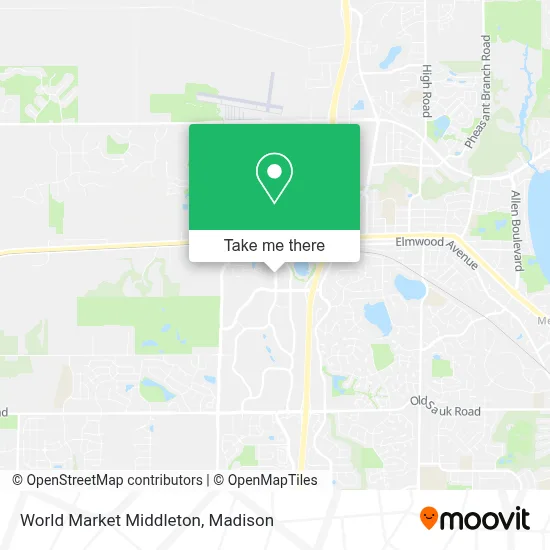 World Market Middleton map