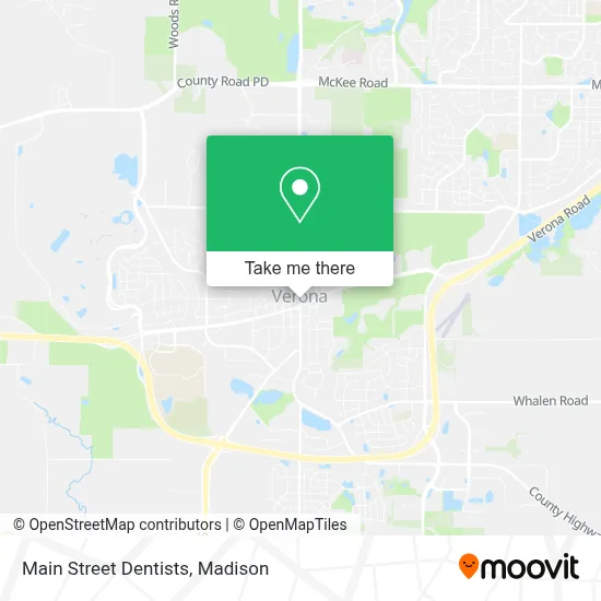Main Street Dentists map
