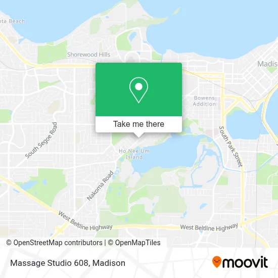 Massage Studio 608 map