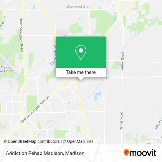 Addiction Rehab Madison map