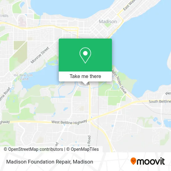 Madison Foundation Repair map