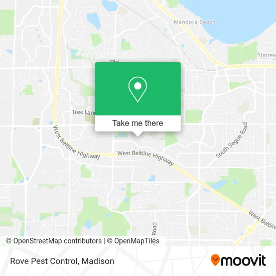 Rove Pest Control map