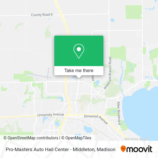 Pro-Masters Auto Hail Center - Middleton map