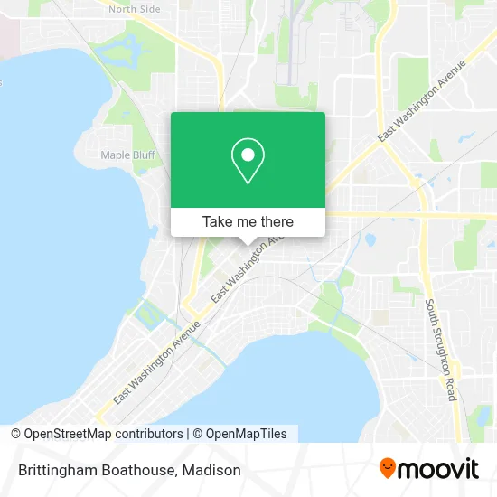 Brittingham Boathouse map