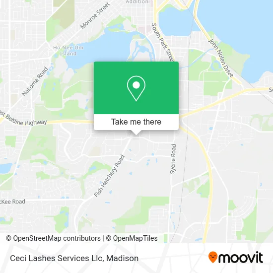 Ceci Lashes Services Llc map