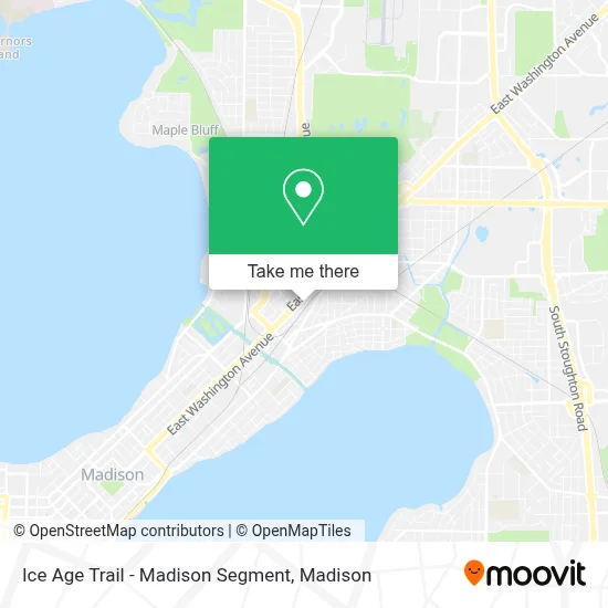Ice Age Trail - Madison Segment map