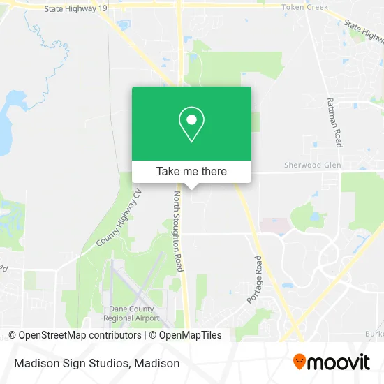 Madison Sign Studios map