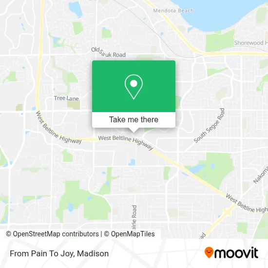 From Pain To Joy map