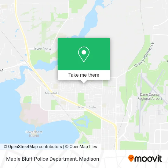 Maple Bluff Police Department map